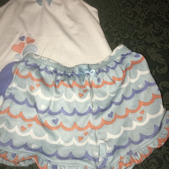 NWt gymboree whale pajamas 3t 4t 3 4 summer ruffle - Picture 5 of 5